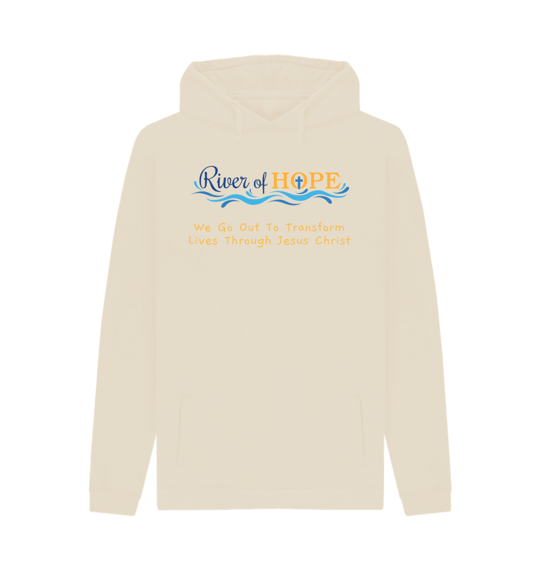 Oat Printed Hoody Front